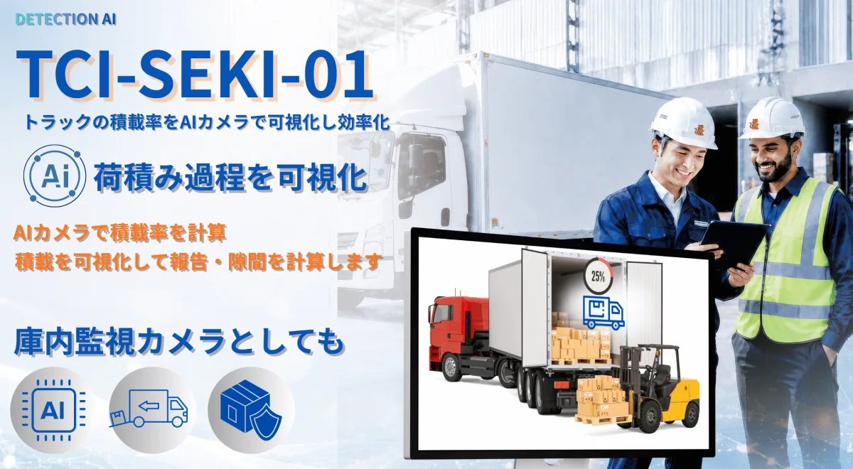 AI搭載 貨物コンテナ積載量計測カメラ TCI-SEKI-01(貨物積載率可視化カメラ)